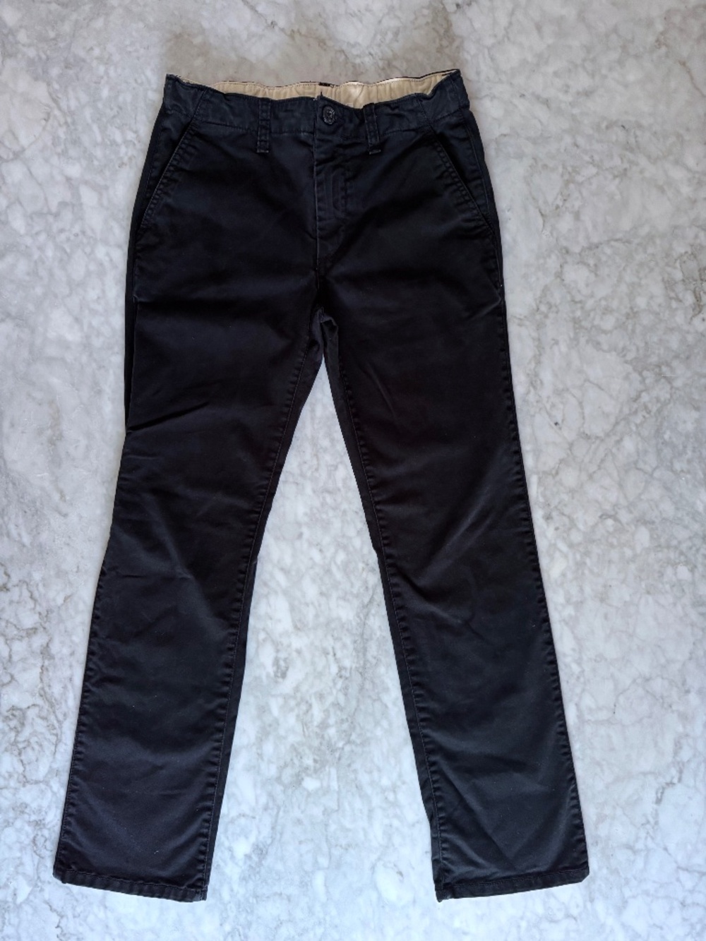 Gap Kids Boys Chino Pants Black Size 12 Uniform Preppy School Adjustable Waist